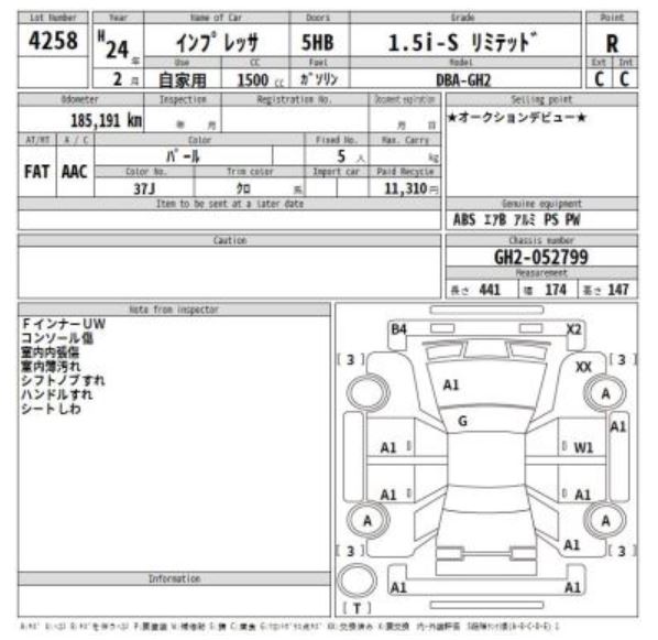 SUBARU IMPREZA
